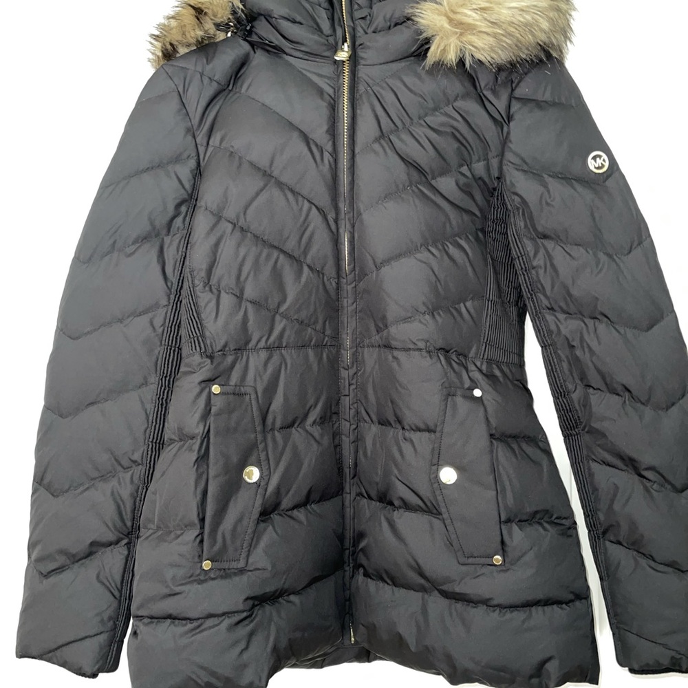 Michael Kors Black Long Jacket - Size Medium